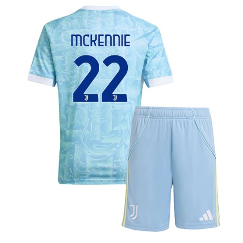 Juventus Weston McKennie #22 Bortaställ Barn 2025-26 Kortärmad (+ Korta byxor) Juventus Weston McKennie #22 Bortaställ Barn 2025-26 Kortärmad (+ Korta byxor)